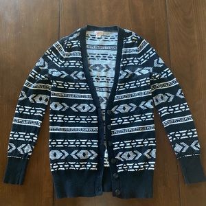 Black and white cardigan